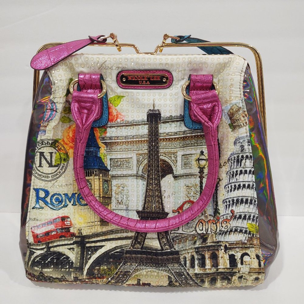 Nicole Lee Pink & Blue Europe Shopper